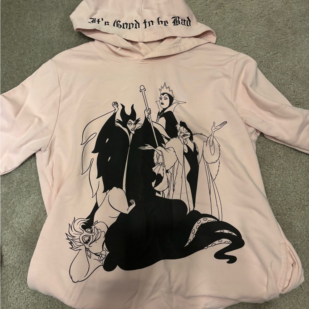 Disney Cakeworthy Villains Pale Pink Hoodie
